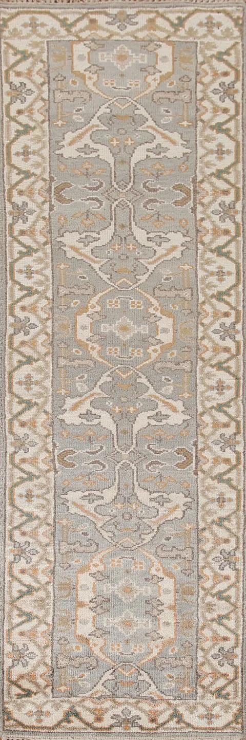 All-Over Oushak Oriental Runner Rug 3x10