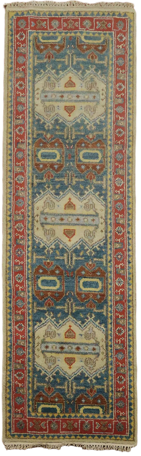 Intricate Oriental Runner: Timeless Elegance for Your Hallway 3x8