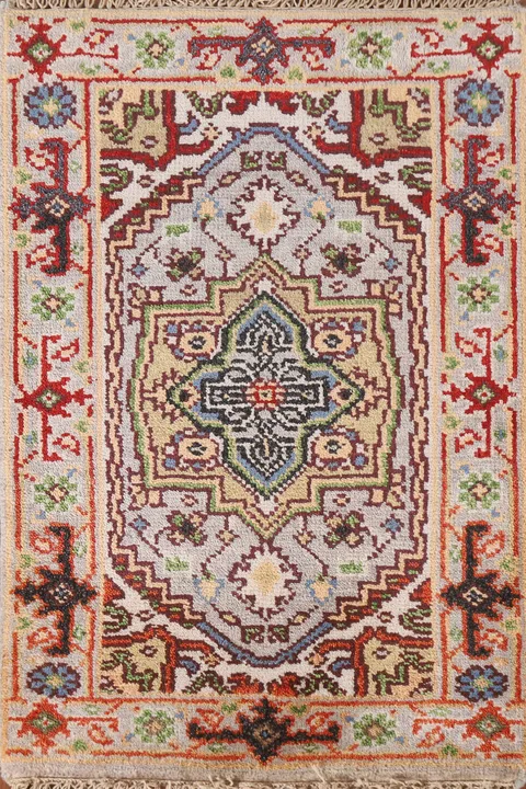 Handmade Heriz Serapi Indian Accent Rug 2x3