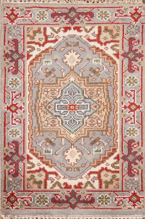 Geometric Heriz Serapi Oriental Rug 2x3