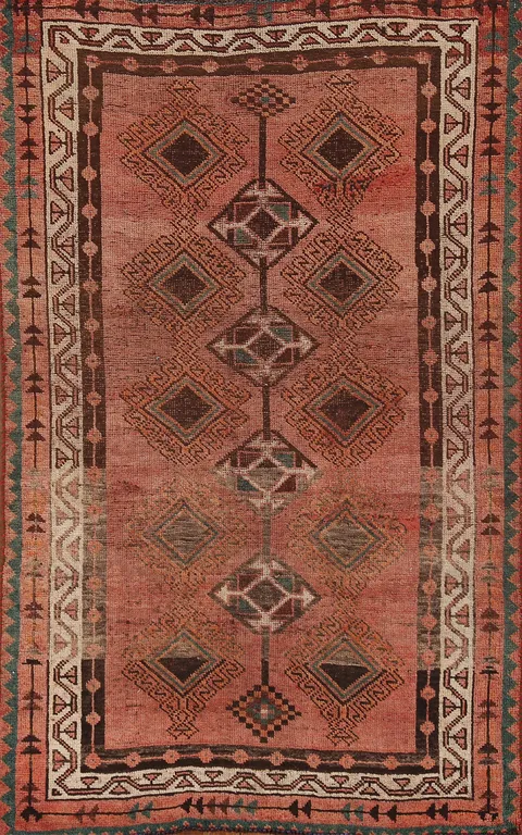 Antique Lori Persian Rug 4x7