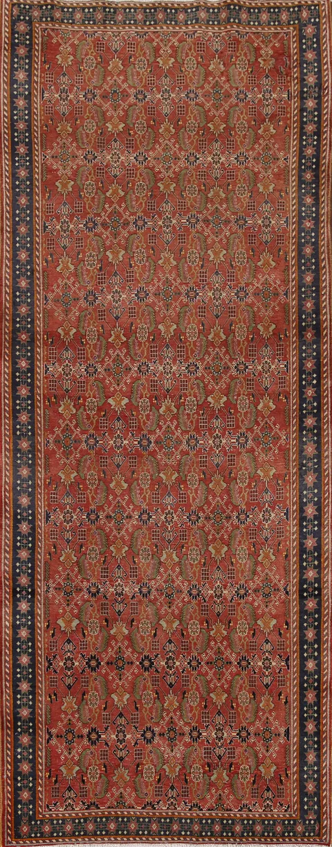 Vegetable Dye Shiraz Kashkoli Persian Runner Rug 3x10