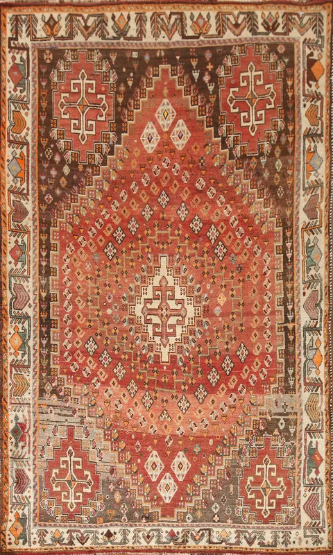 Geometric Shiraz Persian Area Rug 5x9