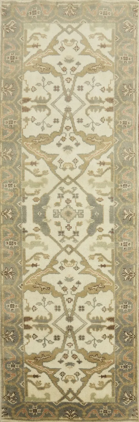 All-Over Oushak Oriental Runner Rug 3x8