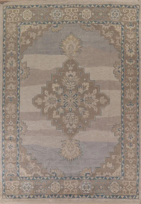 Geometric Oushak Oriental Area Rug 9x12