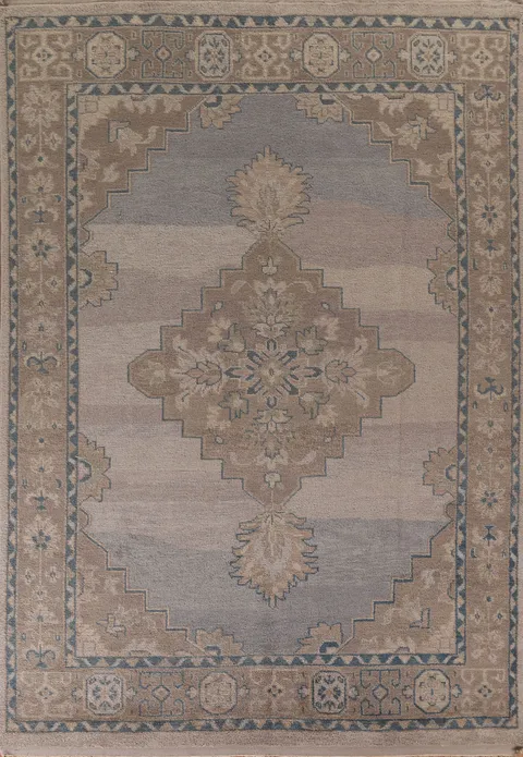 Geometric Oushak Oriental Area Rug 9x12