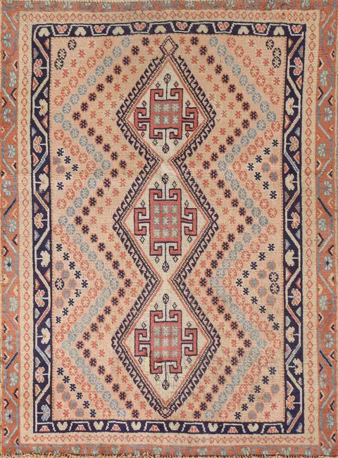 Geometric Shiraz Persian Rug 3x5
