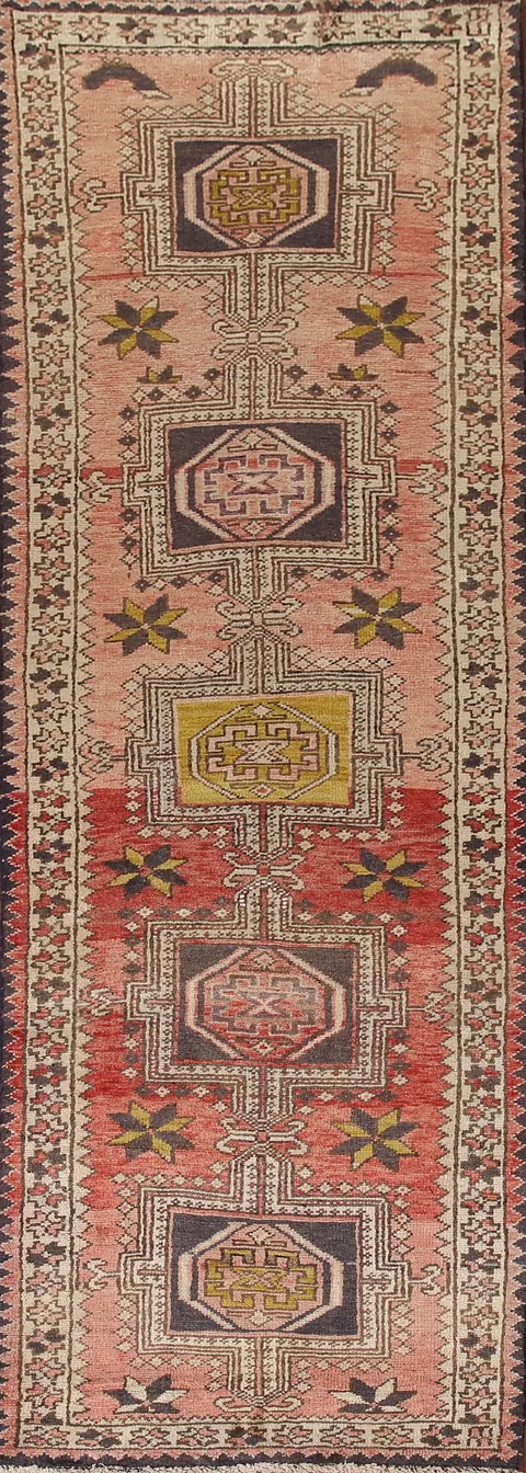 Vintage Gharajeh Persian Runner Rug 3x11
