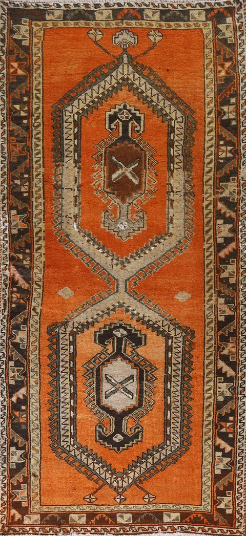 Vegetable Dye Viss Persian Runner Rug 4x10