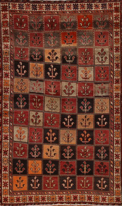 Vegetable Dye Bakhtiari Persian Area Rug 5x9