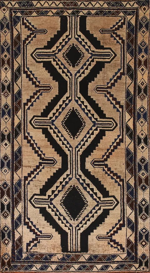 Vegetable Dye Lori Persian Rug 4x8