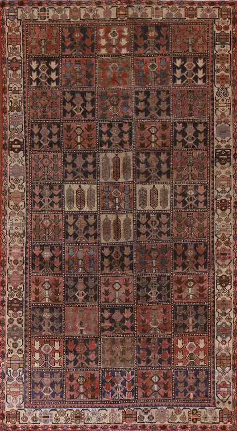 Garden Design Bakhtiari Persian Area Rug 5x9