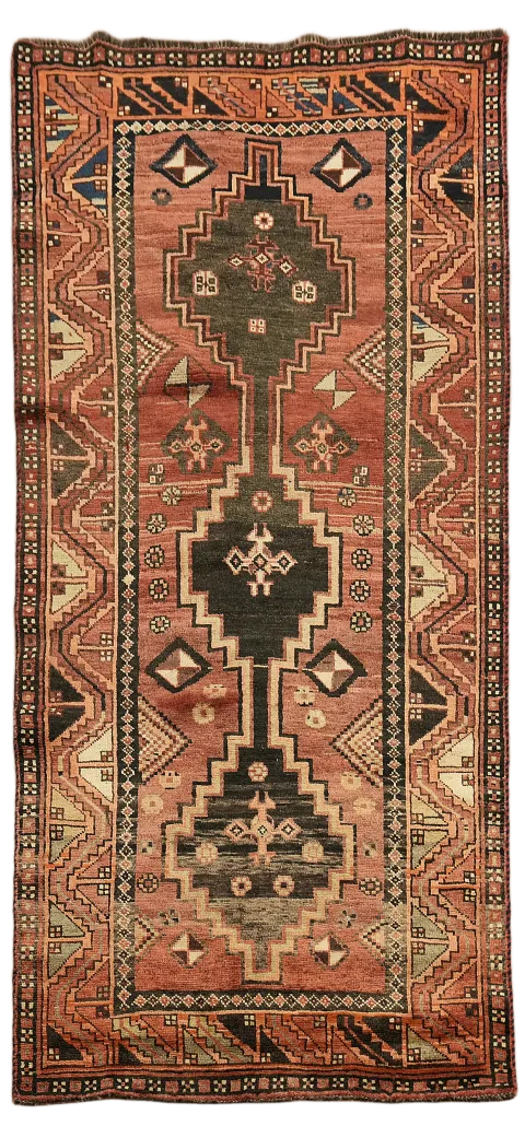 Tribal Wool Lori Persian Runner Rug 4x9