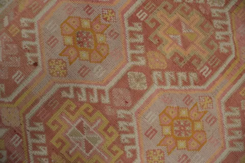 Tribal Pink Gabbeh Persian Runner Rug 4x9