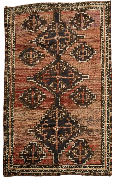 Tribal Geometric Qashqai Persian Rug 5x7