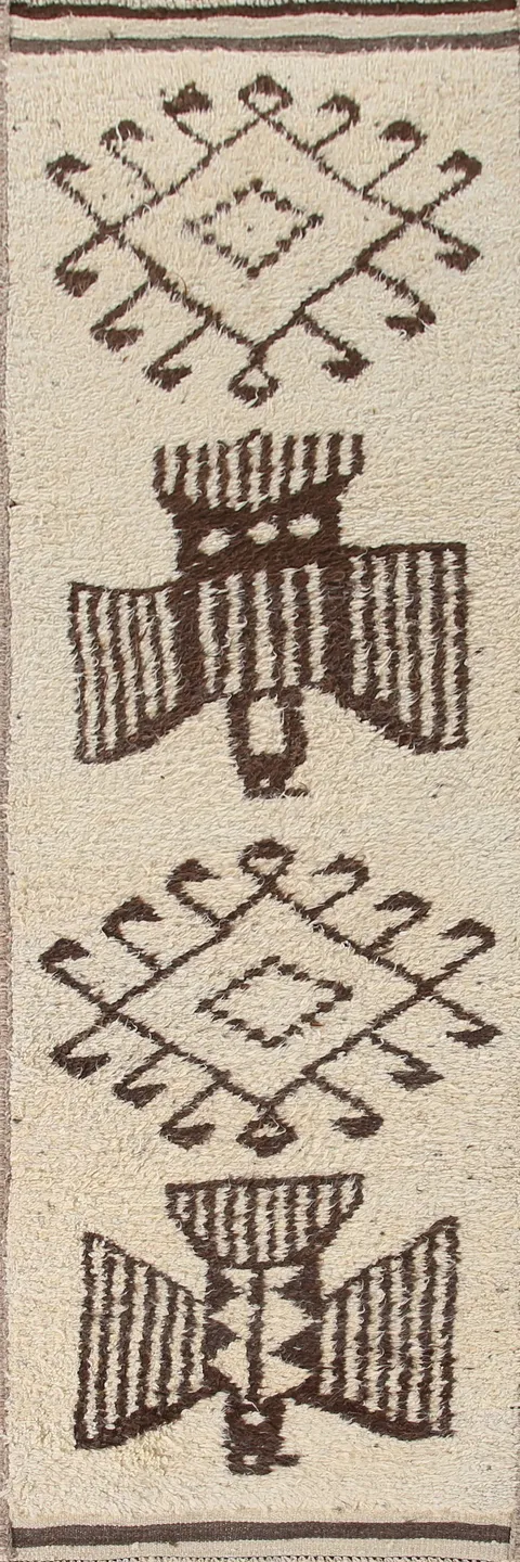 Natural Dye Anatolian Turkish Runner Rug 3x12