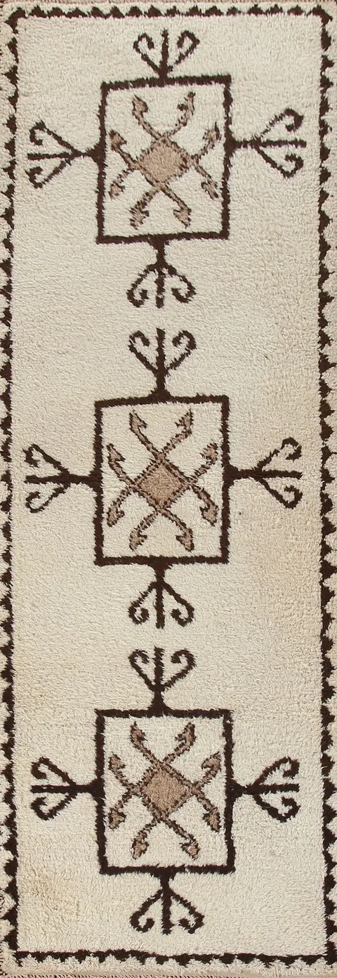 Turkish Anatolian Natural Dye Runner Rug 4x12