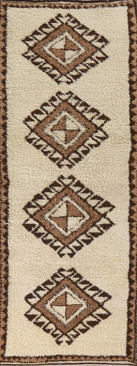 Turkish Anatolian Natural Dye Runner Rug 4x11