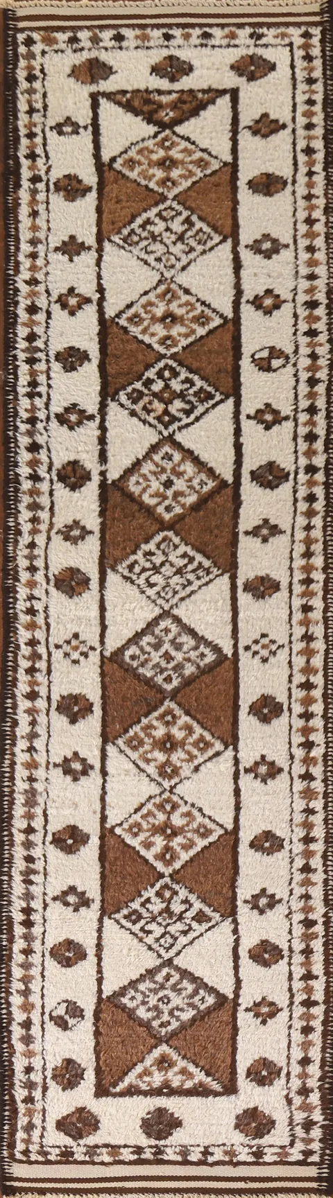 Natural Dye Anatolian Oriental Runner Rug 3x12