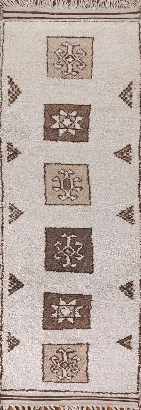 Natural Dye Anatolian Turkish Runner Rug 3x12