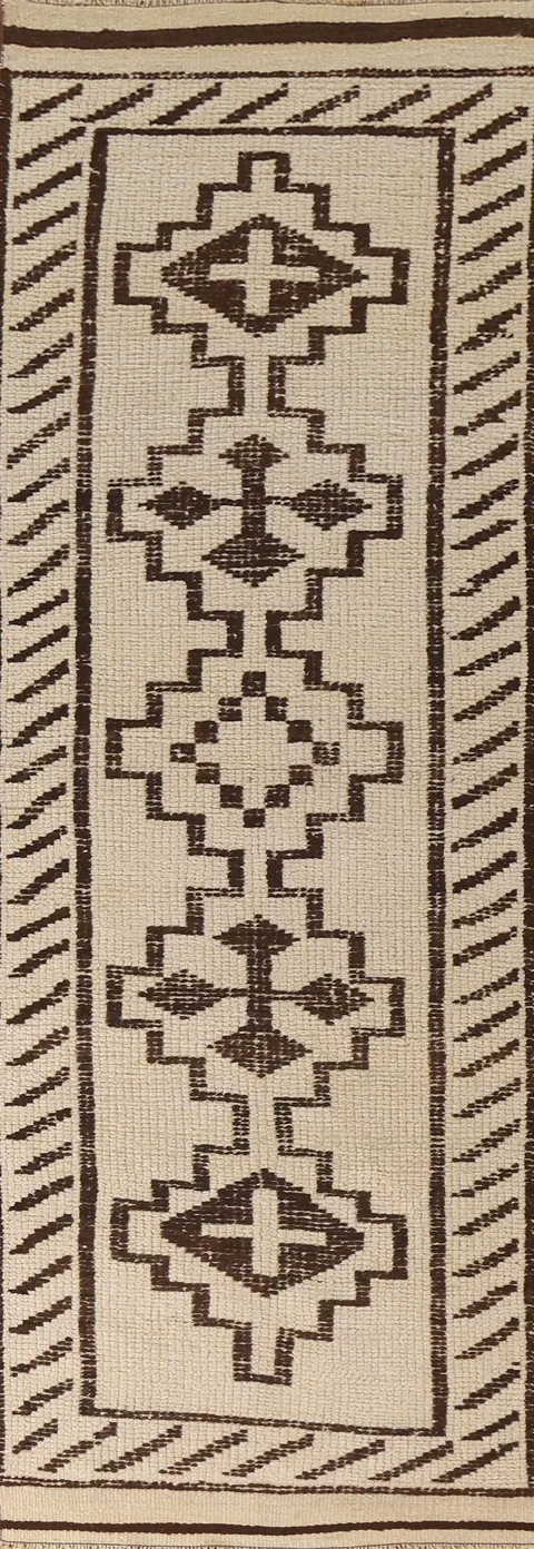 Turkish Anatolian Natural Dye Runner Rug 3x11