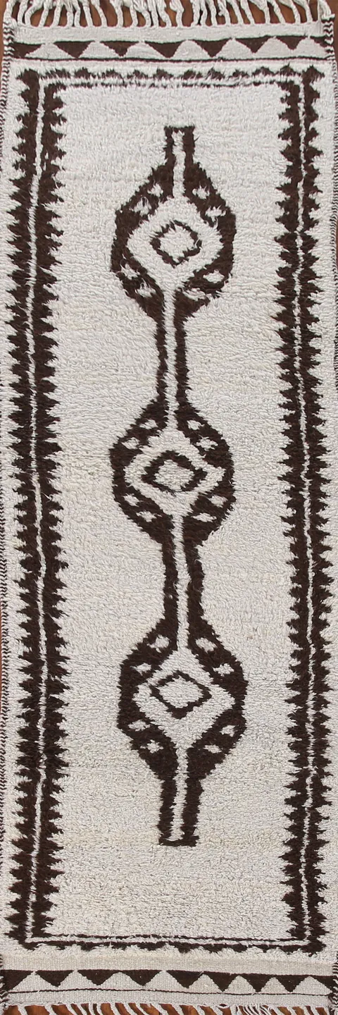 Plush Turkish Anatolian Wool Runner Rug 3x11