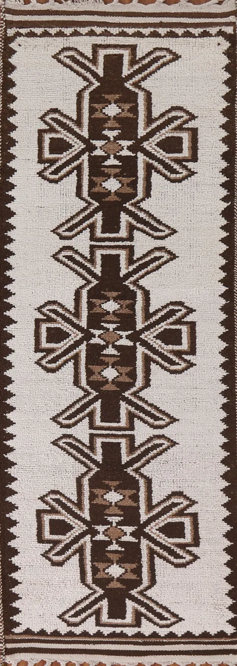Natural Dye Anatolian Turkish Runner Rug 3x11