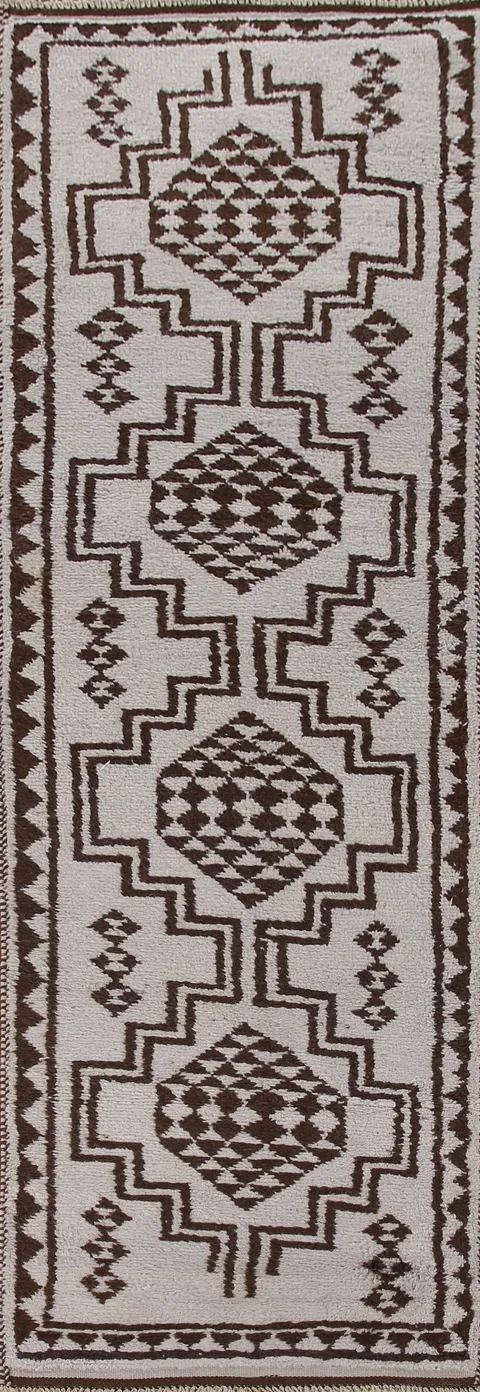 Natural Dye Anatolian Turkish Runner Rug 3x12