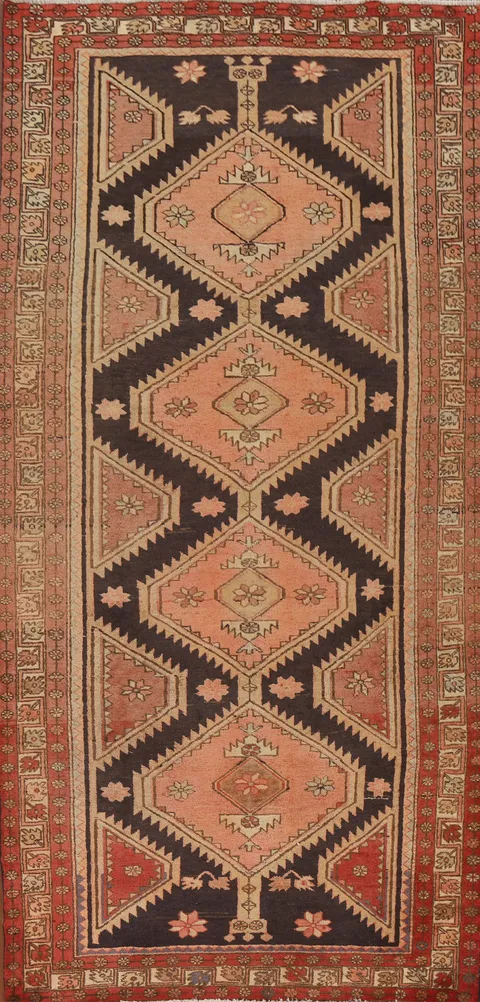 Handmade Wool Ardebil Persian Rug 5x11