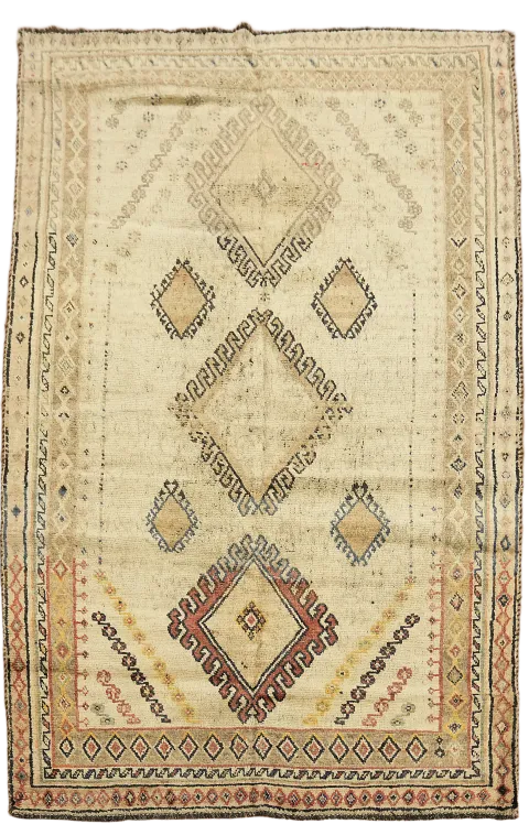 Geometric Gabbeh Persian Rug 5x7
