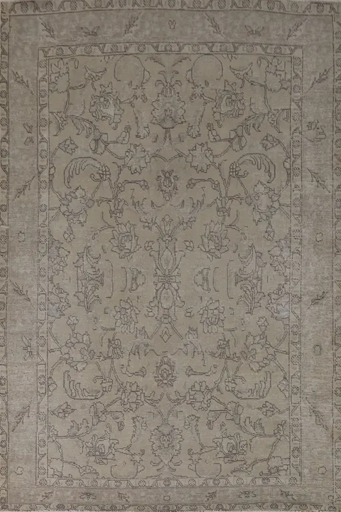 Distressed Tabriz Persian Area Rug 7x10