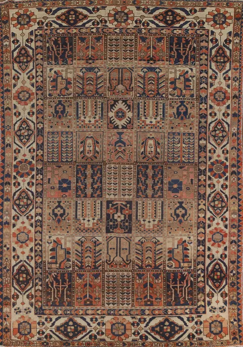 Garden Design Bakhtiari Persian Area Rug 7x10