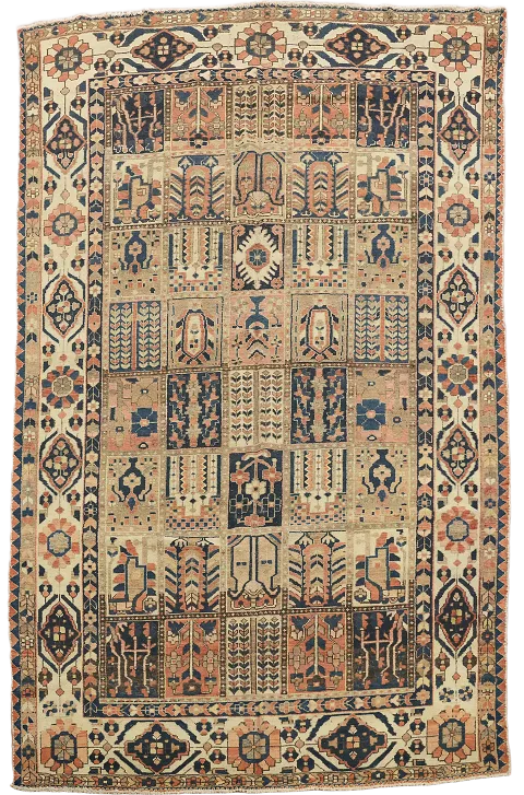 Garden Design Bakhtiari Persian Area Rug 7x10