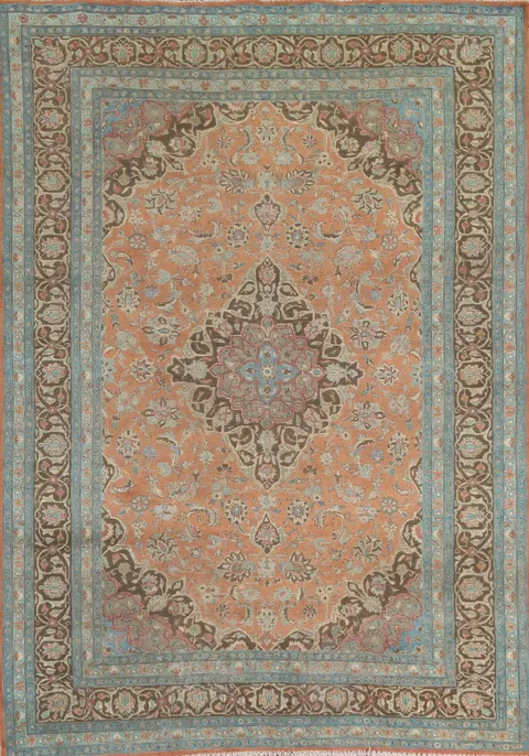 Over-Dyed Mashad Persian Area Rug 6x9