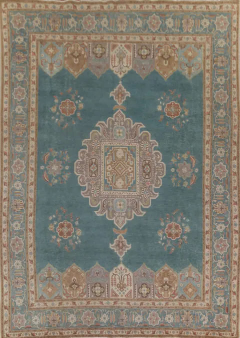 Over-Dyed Tabriz Persian Area Rug 10x13