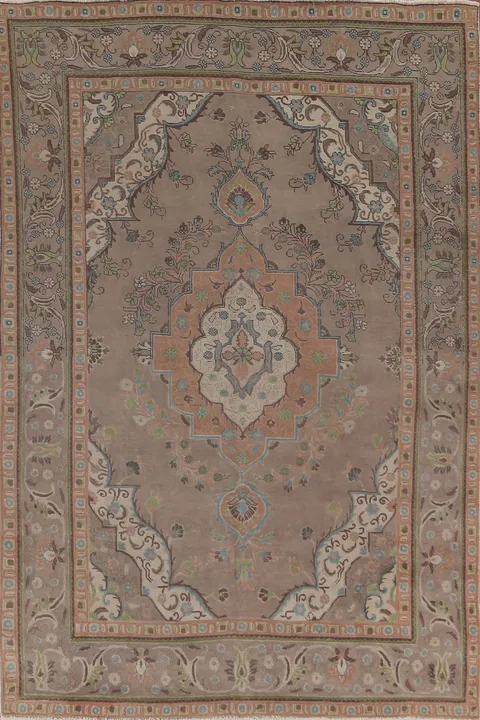 Over-Dyed Tabriz Persian Area Rug 7x11