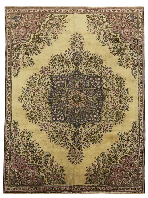 Vintage Floral Tabriz Persian Wool Area Rug 8x11