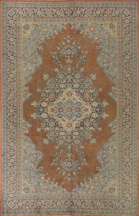 Handmade Wool Sarouk Persian Area Rug 7x10