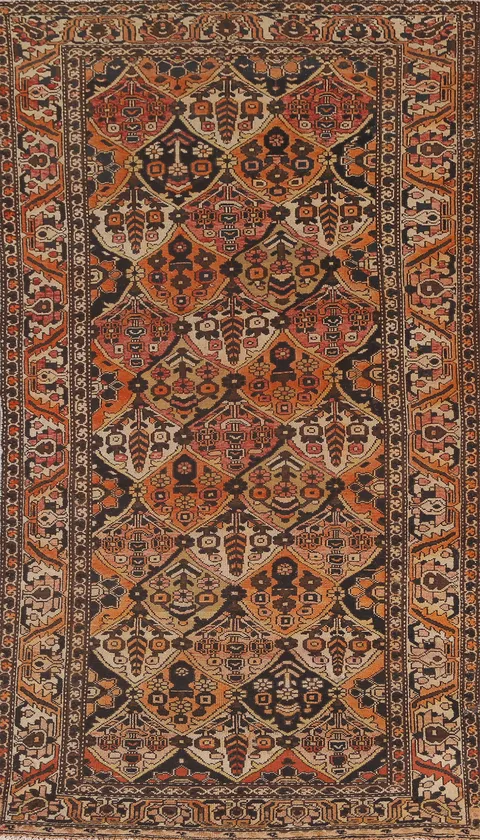 Garden Design Bakhtiari Persian Area Rug 5x10