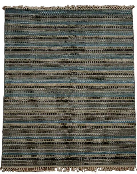 Striped Moroccan Oriental Area Rug 8x11