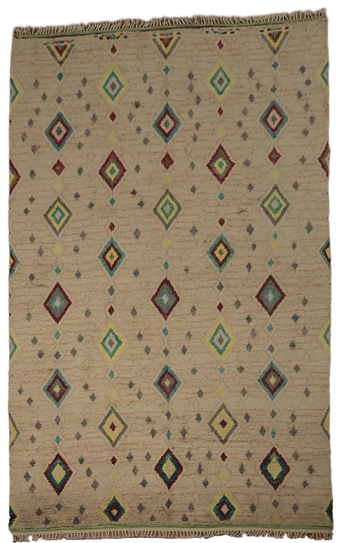 Intricate Diamonds Moroccan Large Rug 12x19 for Contemporary Homes