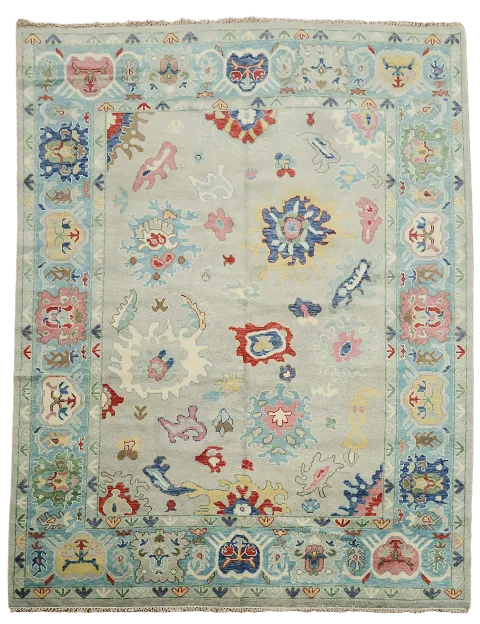 All-Over Oushak Oriental Area Rug 9x12