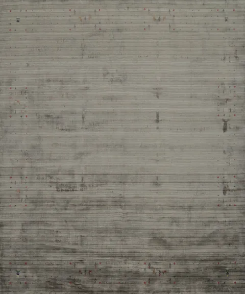 Sophisticated Neutral: Gray Square Gabbeh Rug 10x10