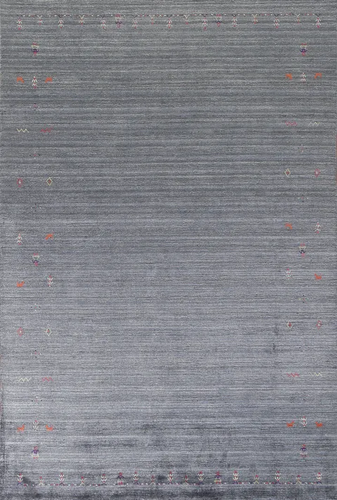 Blue & Gray Gabbeh Oriental Area Rug 7x10