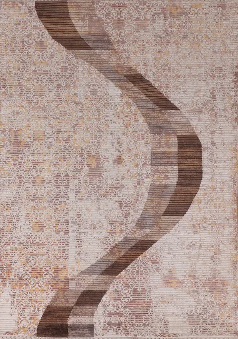 Striped Wool Abstract Modern Area Rug 6x8