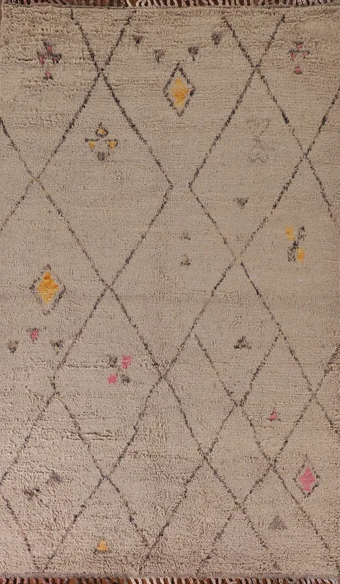 Geometric Moroccan Oriental Area Rug 6x10