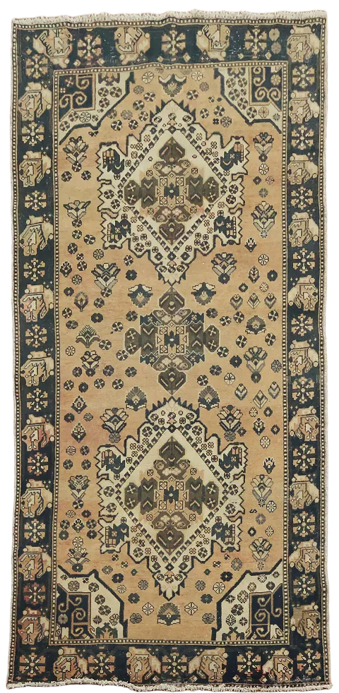 Handmade Wool Bakhtiari Persian Area Rug 5x10