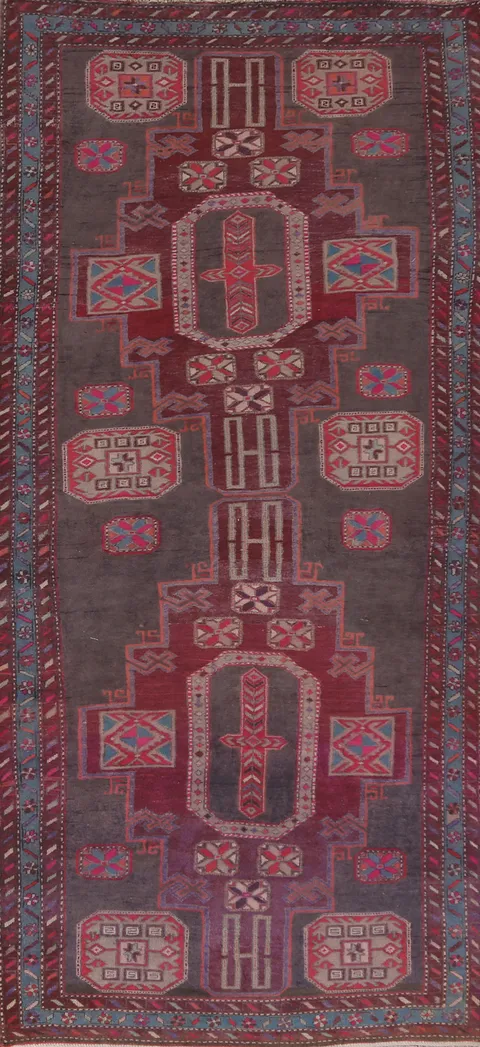 Over-Dyed Meshkin Persian Runner Rug 4x10