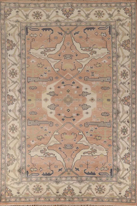 All-Over Oushak Oriental Area Rug 6x9