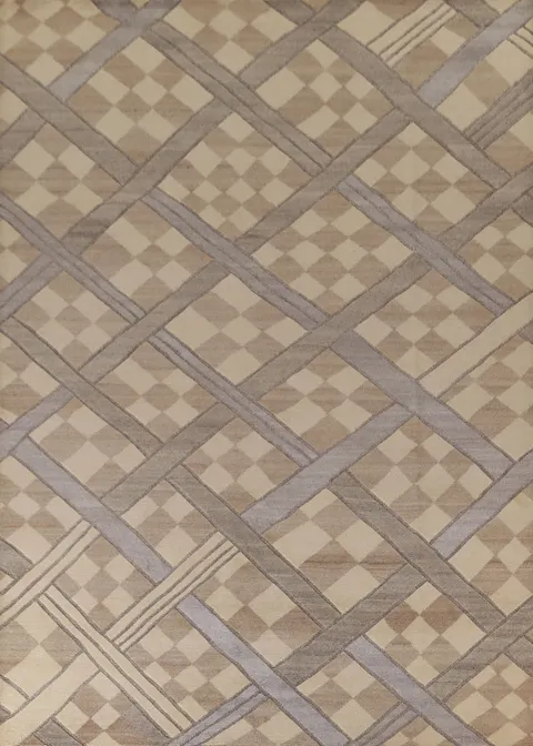 Indian Trellis Modern Area Rug 9x12